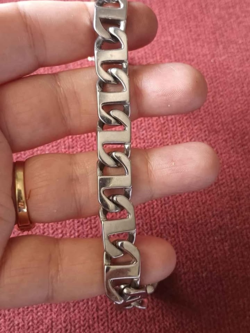 Stainless  Bracelet - Man s Jewelry Size 8,5